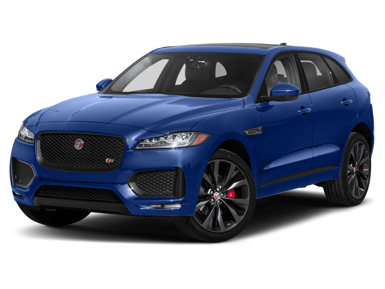 2020 Jaguar F-PACE S - Front 3/4, facing to the left
