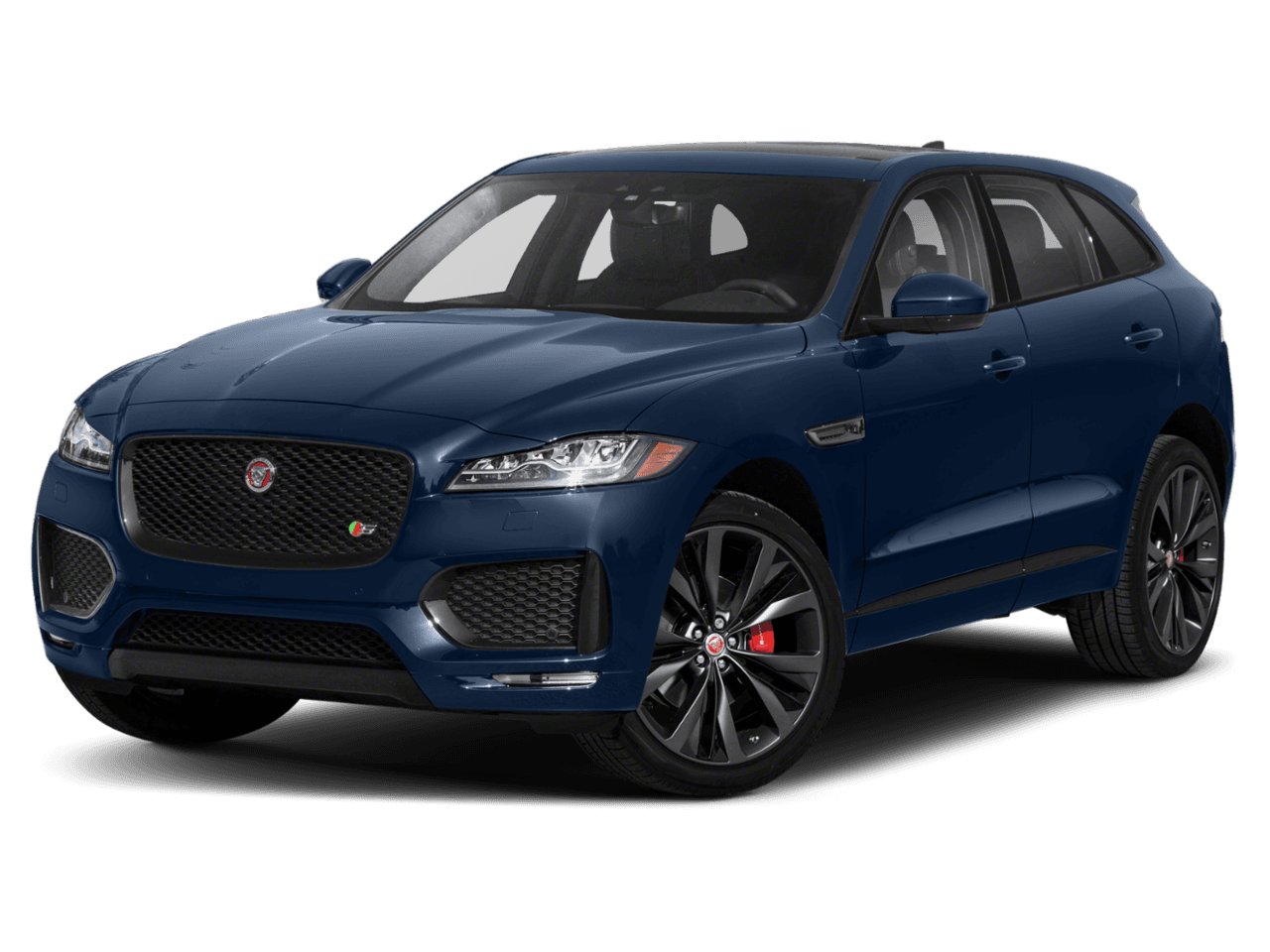 2020 Jaguar F-PACE S - Front 3/4, facing to the left