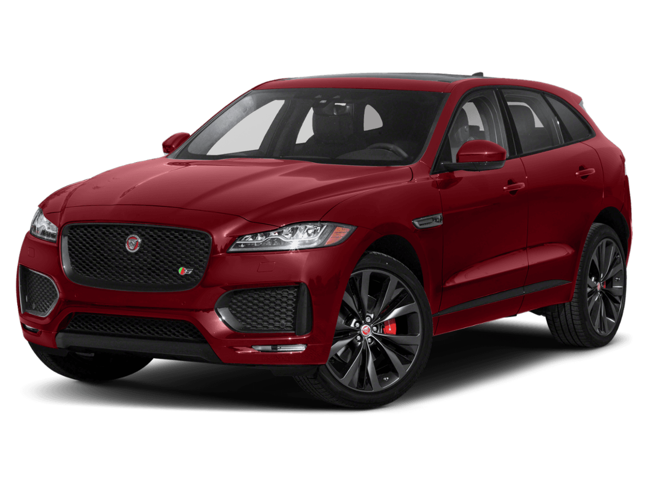 2020 Jaguar F-PACE S - Front 3/4, facing to the left