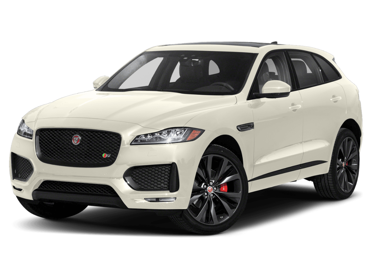 2020 Jaguar F-PACE S - Front 3/4, facing to the left