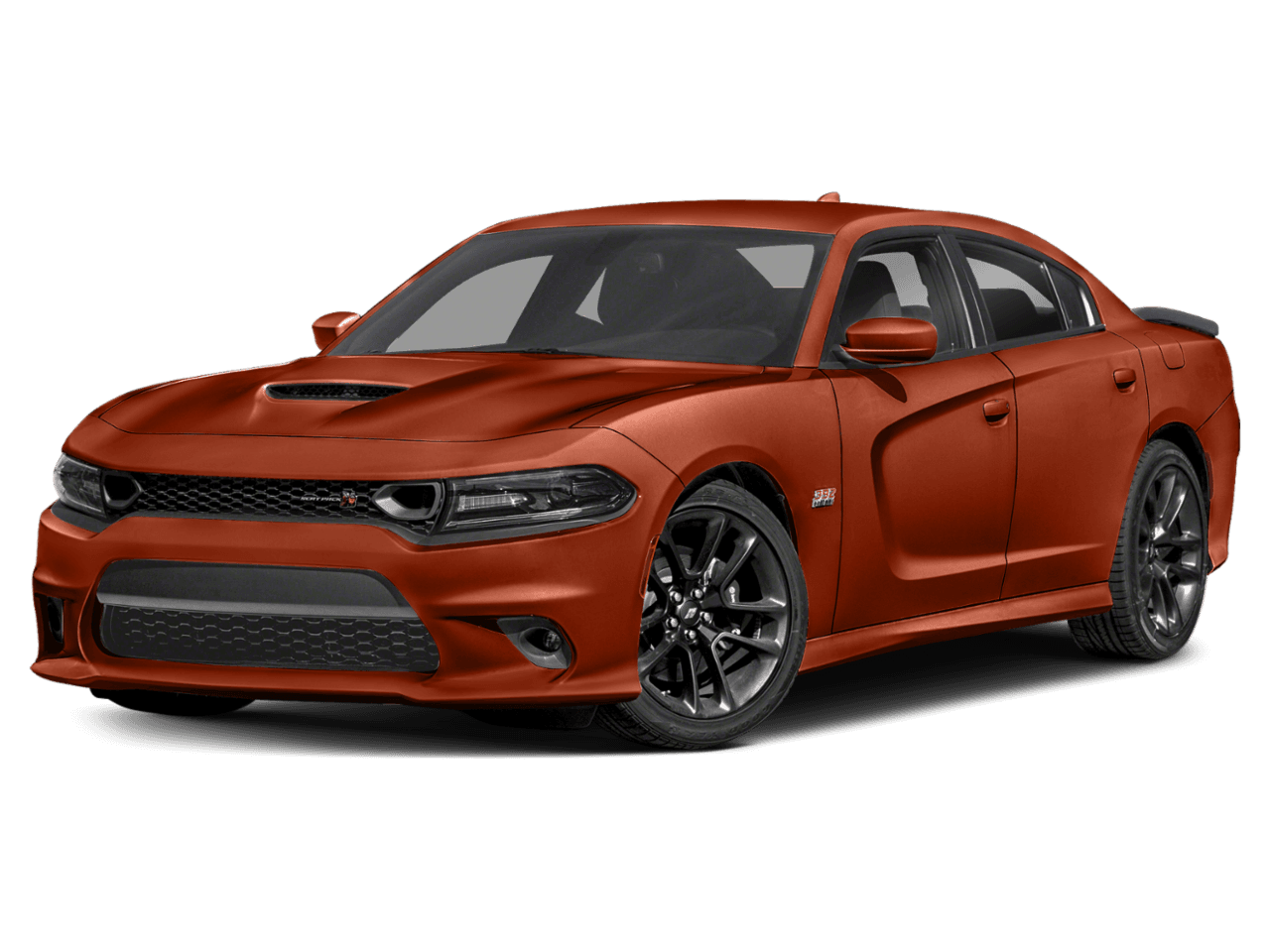 2020 Dodge Charger Scat Pack - Front 3/4, facing to the left