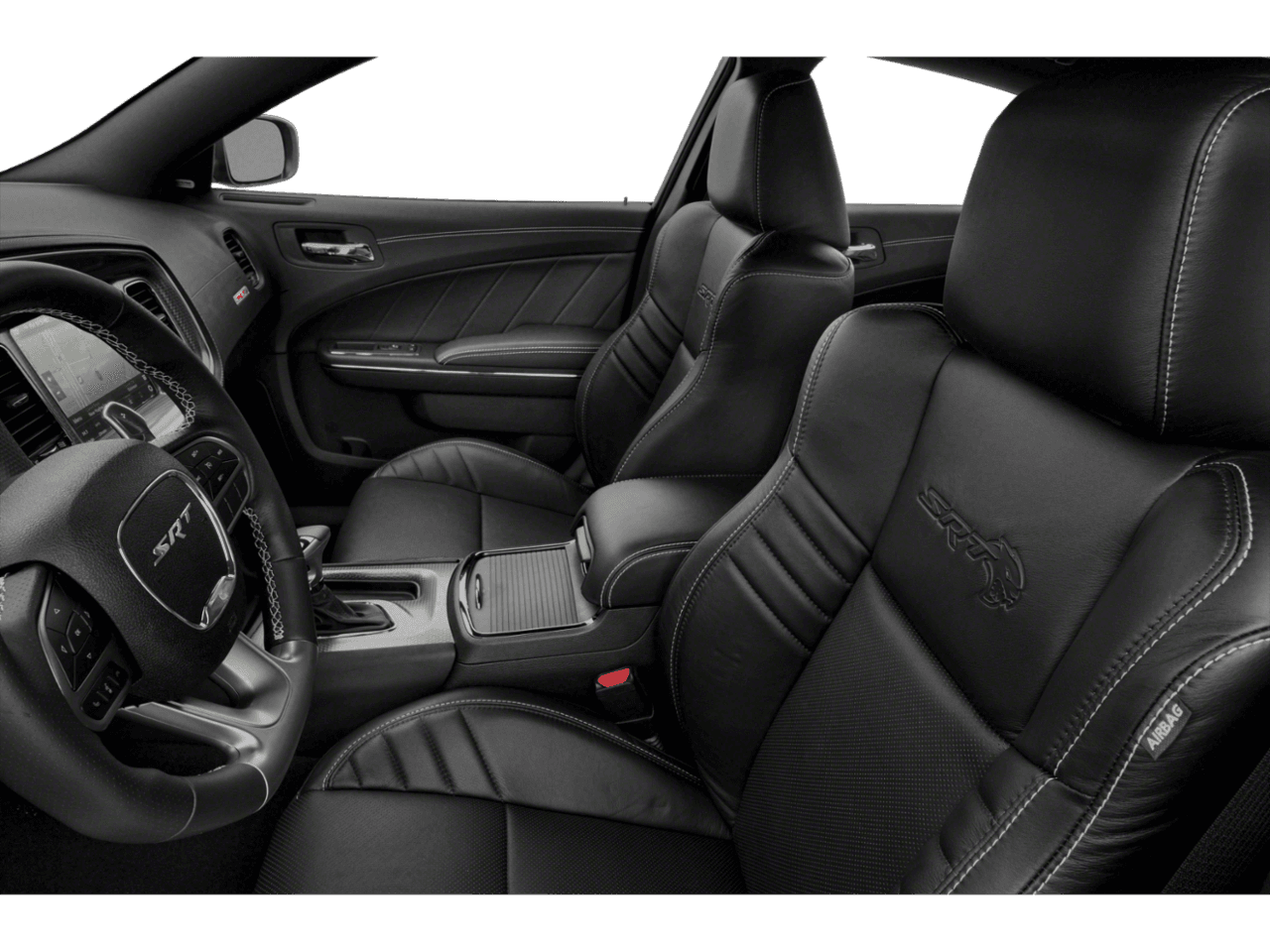 2020 Dodge Charger SRT Hellcat - Interior Driver's Side with Door Open, Front Seat Feature