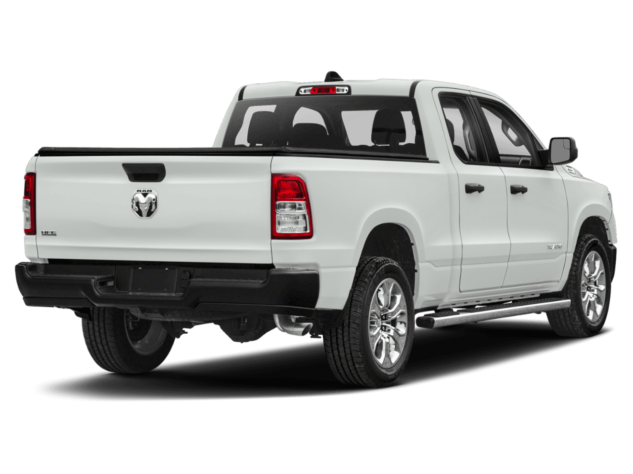 2020 Ram 1500 HFE - Rear 3/4, facing to the right