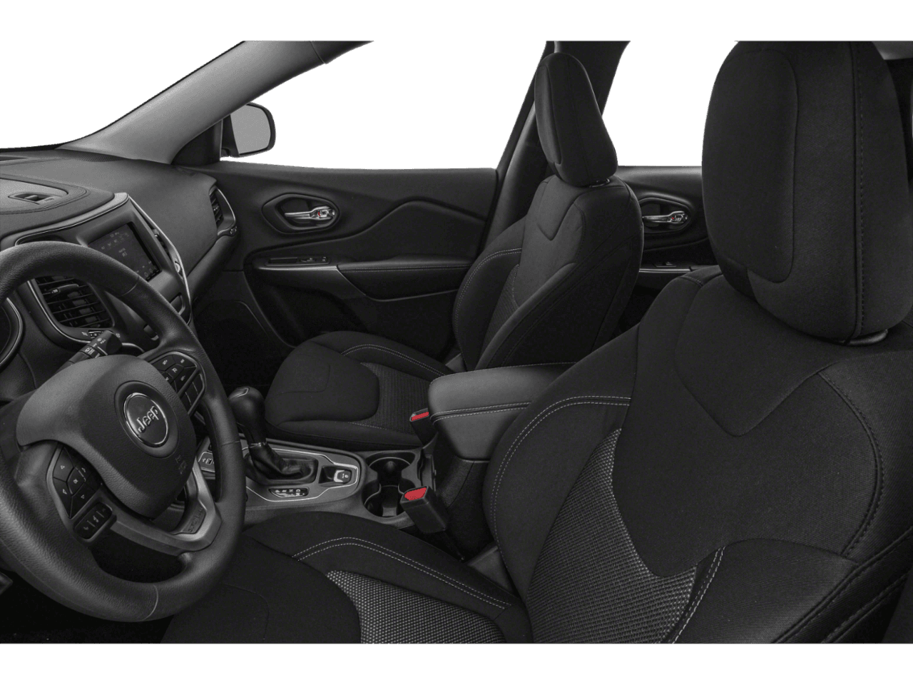 2020 Jeep Cherokee Latitude - Interior Driver's Side with Door Open, Front Seat Feature