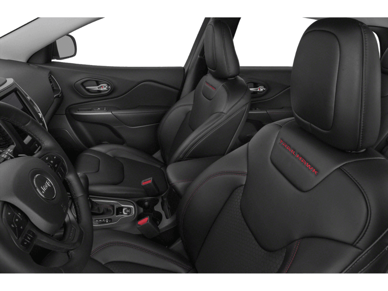 2020 Jeep Cherokee Trailhawk - Interior Driver's Side with Door Open, Front Seat Feature