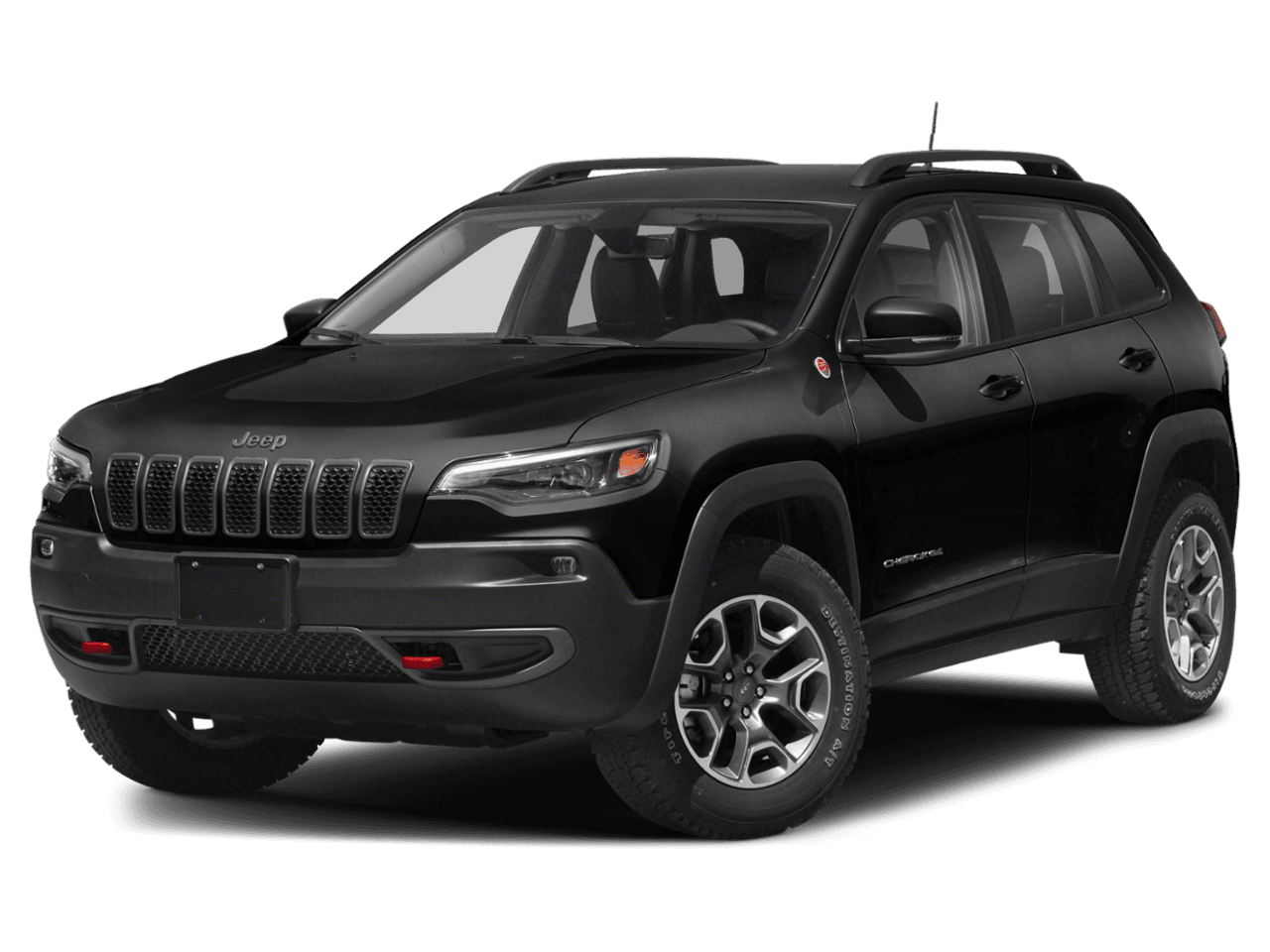 2020 Jeep Cherokee Trailhawk - Front 3/4, facing to the left