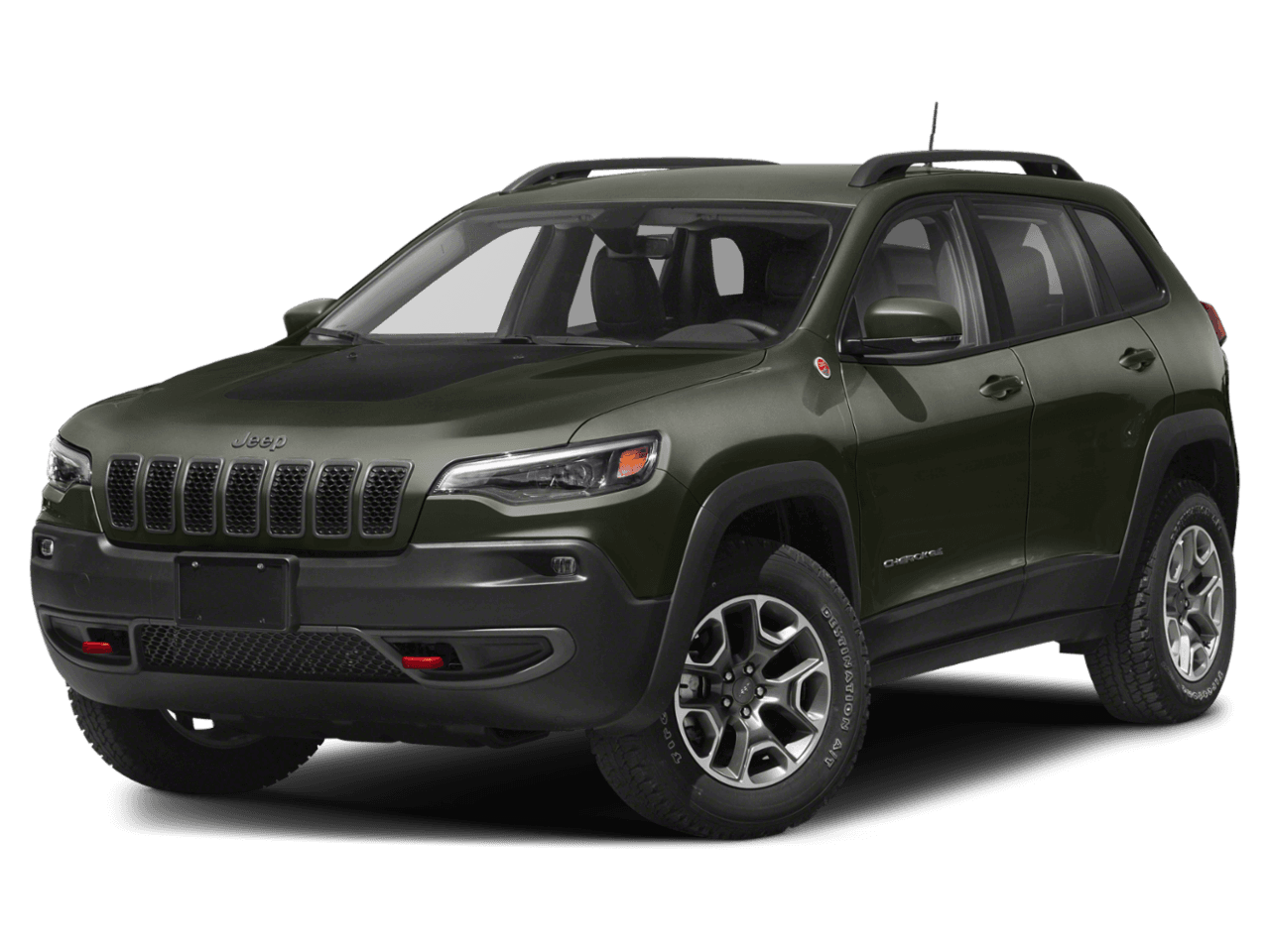 2020 Jeep Cherokee Trailhawk - Front 3/4, facing to the left