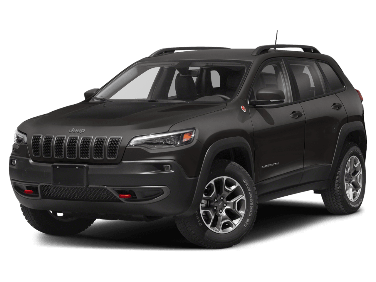 2020 Jeep Cherokee Trailhawk - Front 3/4, facing to the left