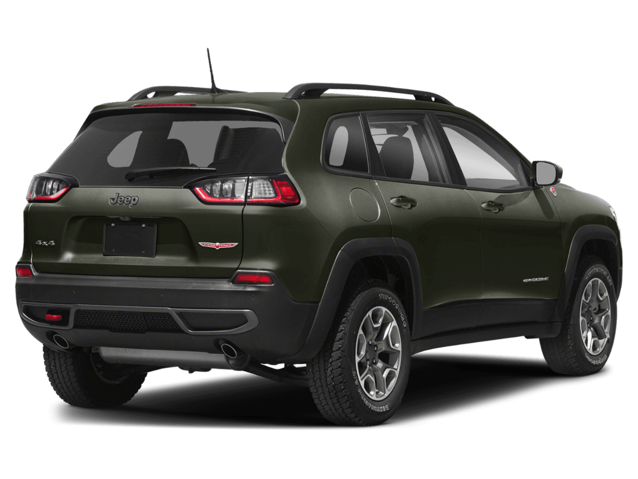 2020 Jeep Cherokee Trailhawk - Rear 3/4, facing to the right