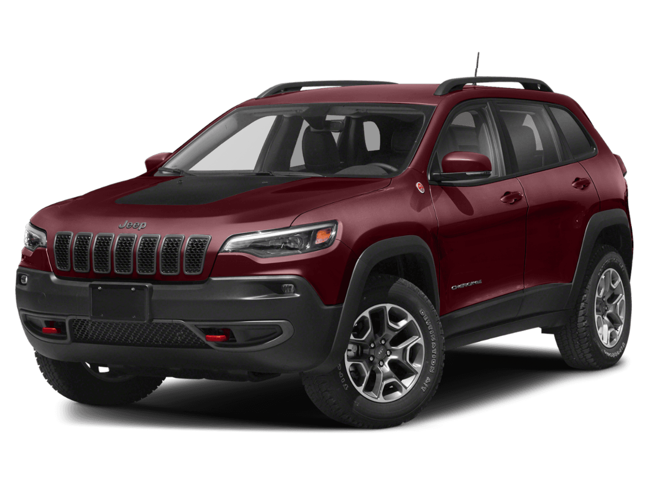 2020 Jeep Cherokee Trailhawk Elite - Front 3/4, facing to the left