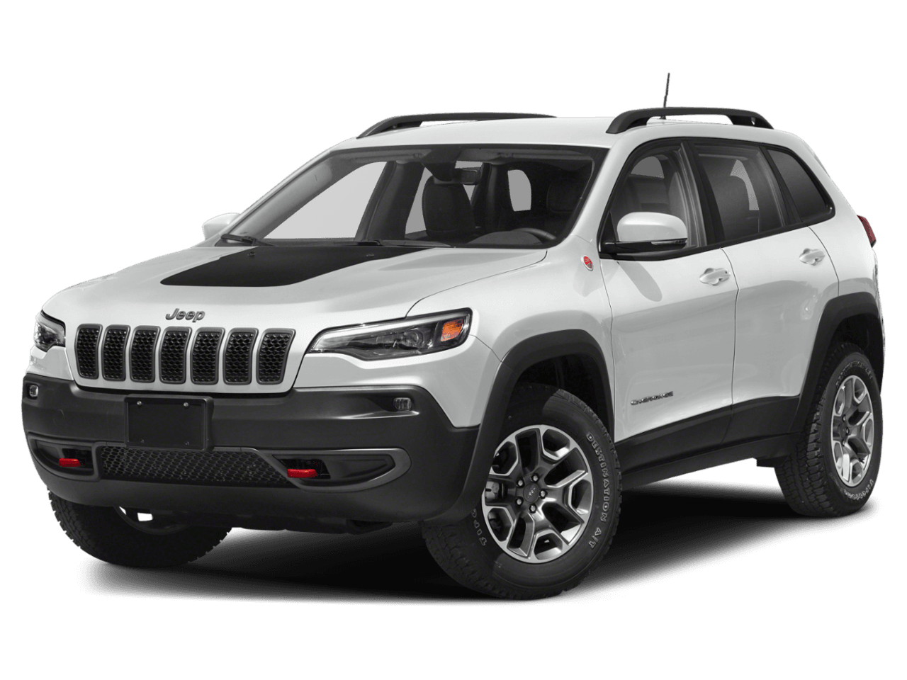 2020 Jeep Cherokee Trailhawk Elite - Front 3/4, facing to the left