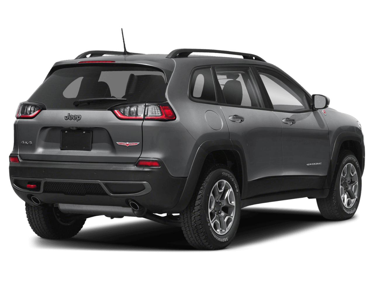 2020 Jeep Cherokee Trailhawk Elite - Rear 3/4, facing to the right