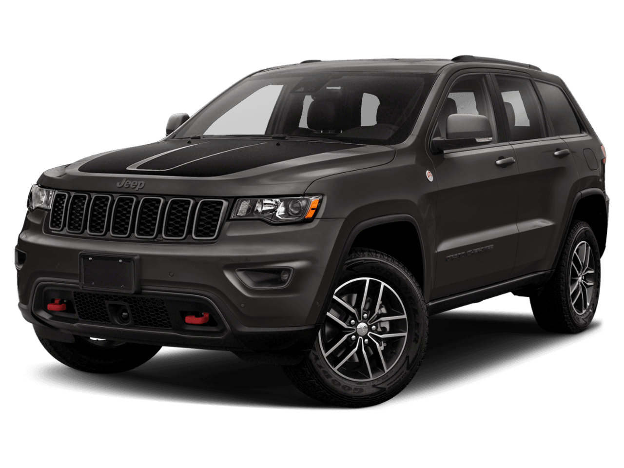 2020 Jeep Grand Cherokee Trailhawk - Front 3/4, facing to the left