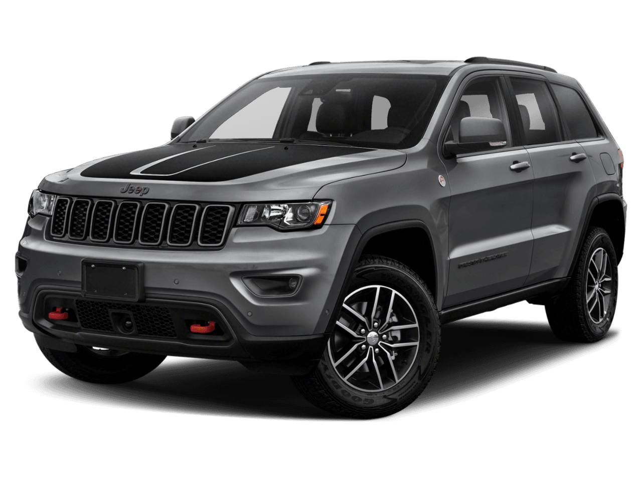 2020 Jeep Grand Cherokee Trailhawk - Front 3/4, facing to the left