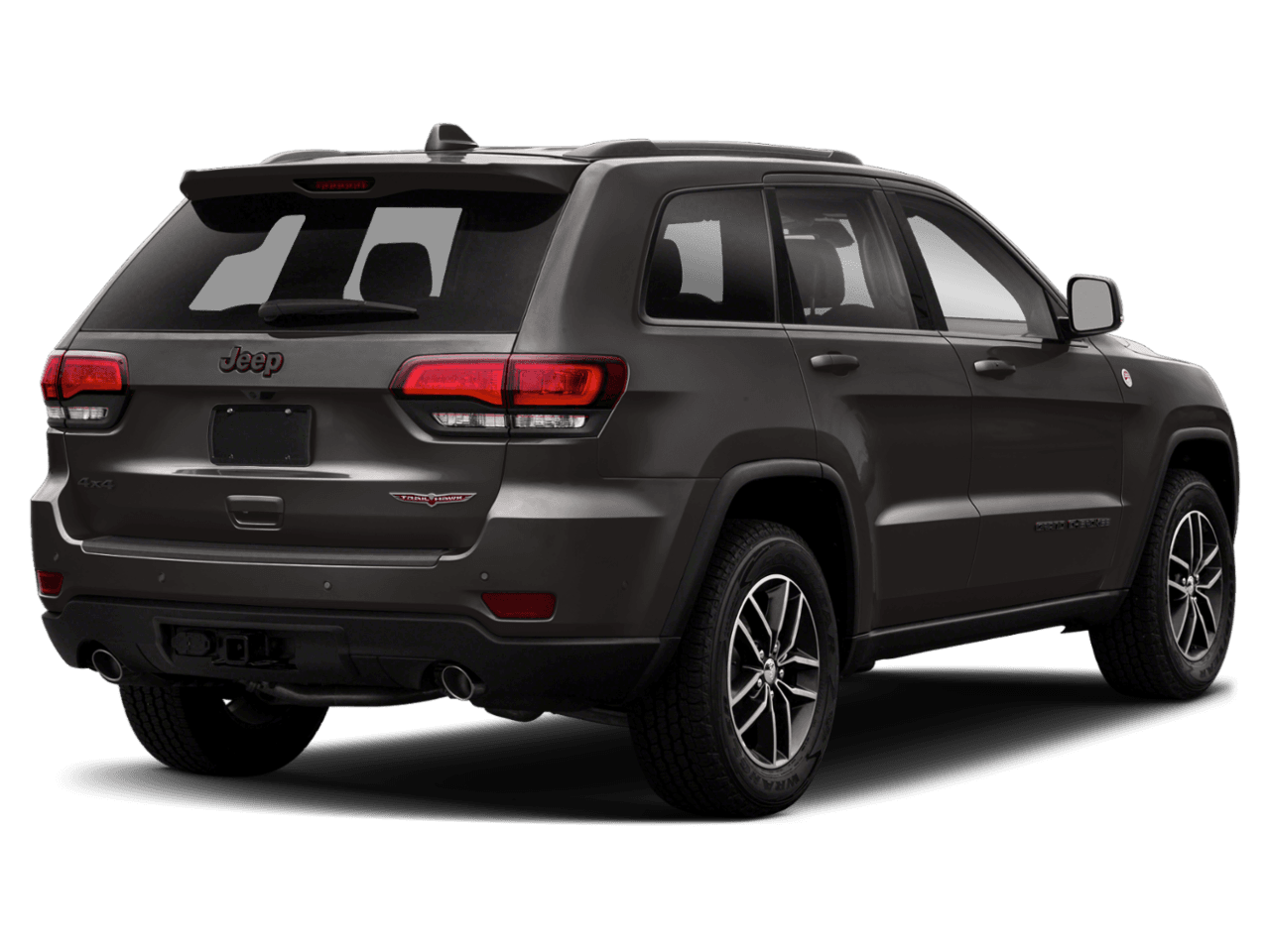 2020 Jeep Grand Cherokee Trailhawk - Rear 3/4, facing to the right