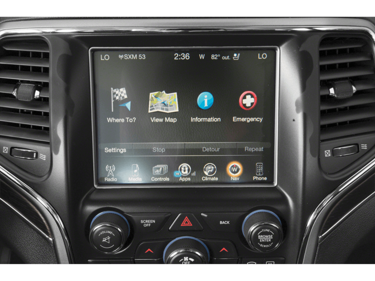 2020 Jeep Grand Cherokee Summit - Interior Navigation System