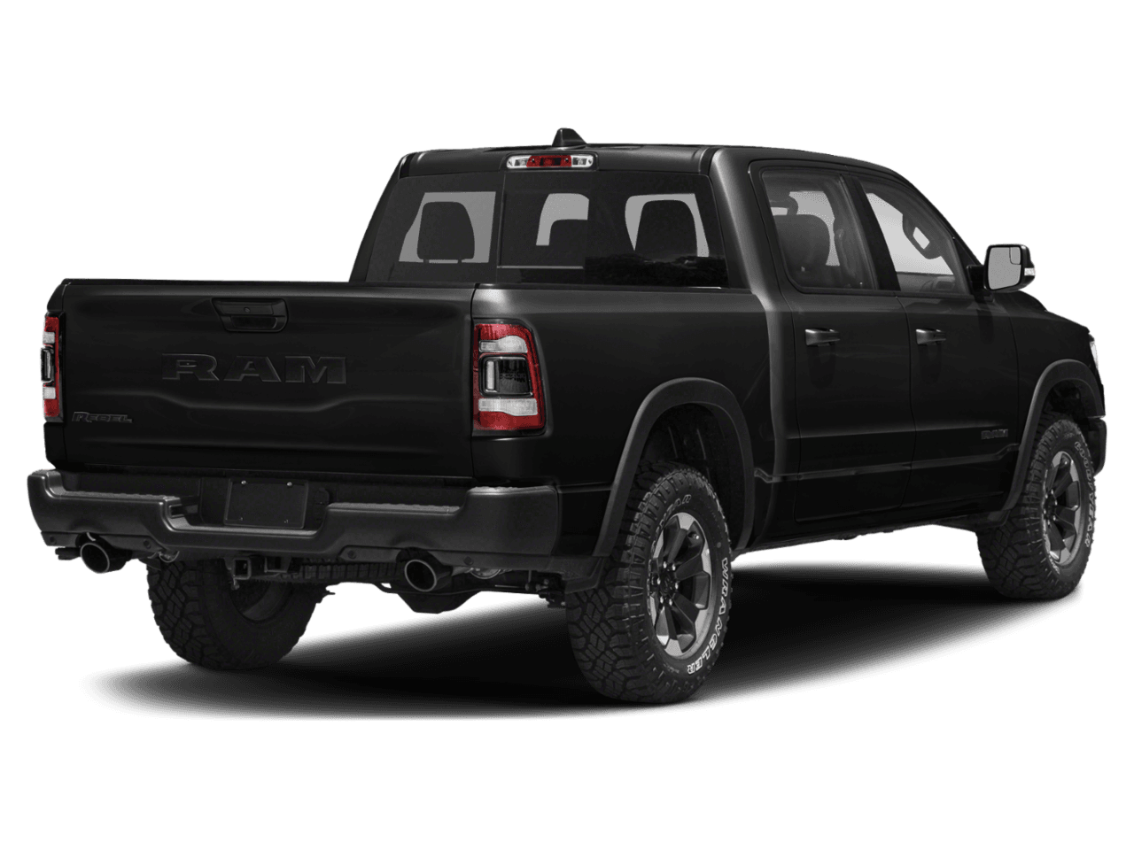 2020 Ram 1500 Rebel - Rear 3/4, facing to the right