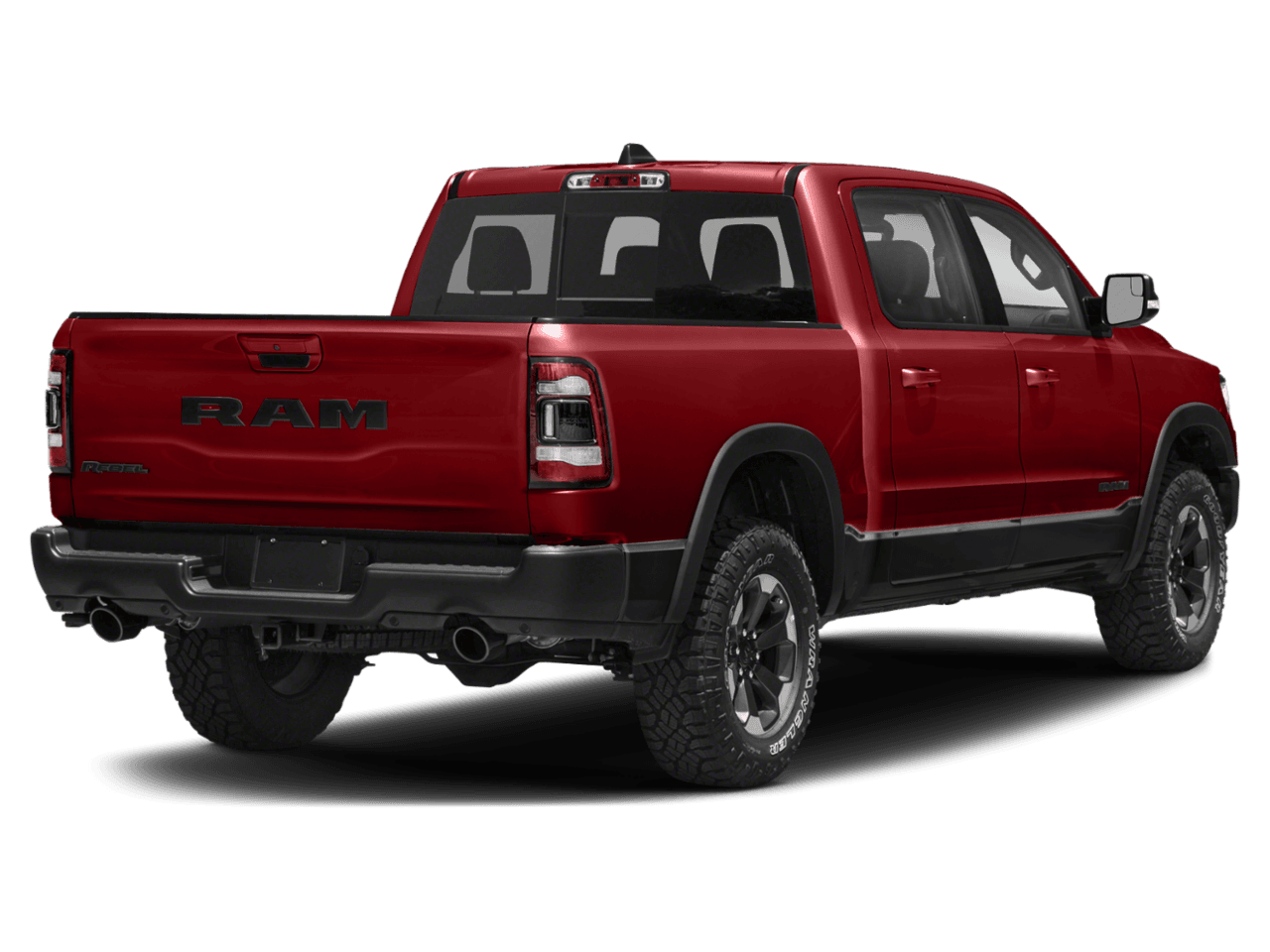 2020 Ram 1500 Rebel - Rear 3/4, facing to the right