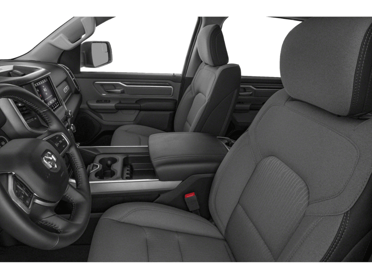 2020 Ram 1500 Big Horn - Interior Driver's Side with Door Open, Front Seat Feature