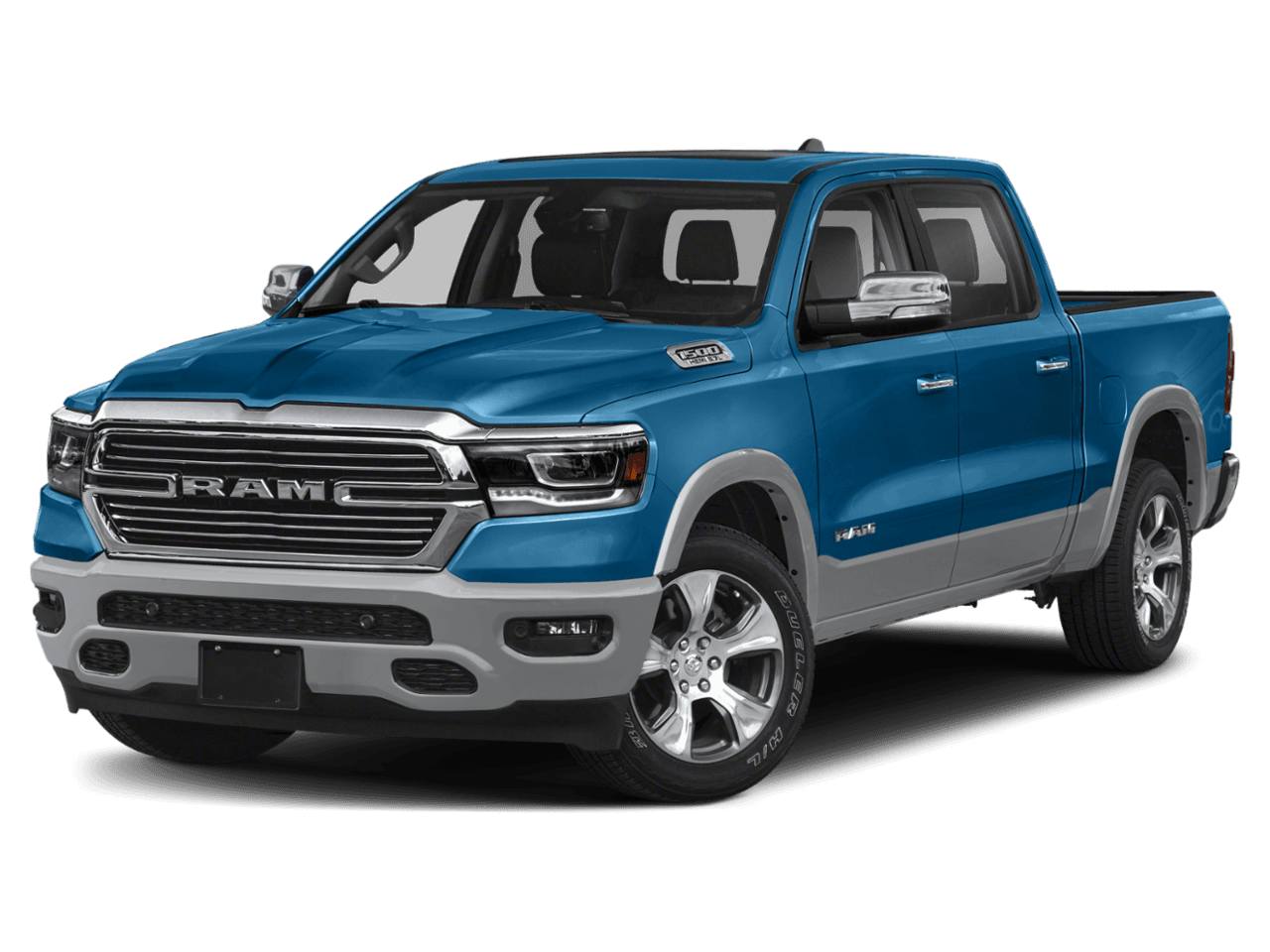 2020 Ram 1500 Laramie - Front 3/4, facing to the left