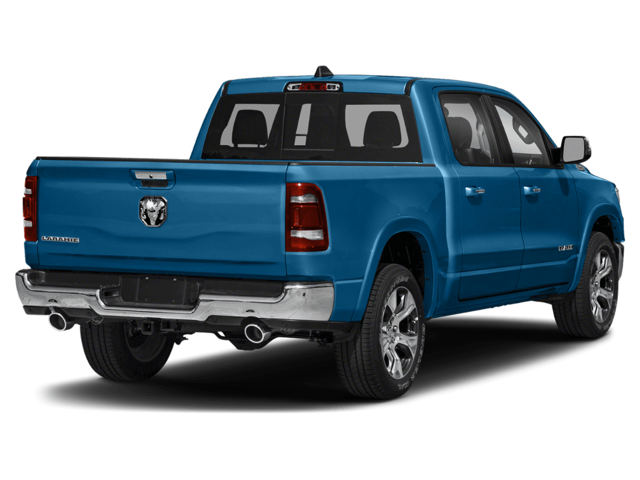 2020 Ram 1500 Laramie - Rear 3/4, facing to the right