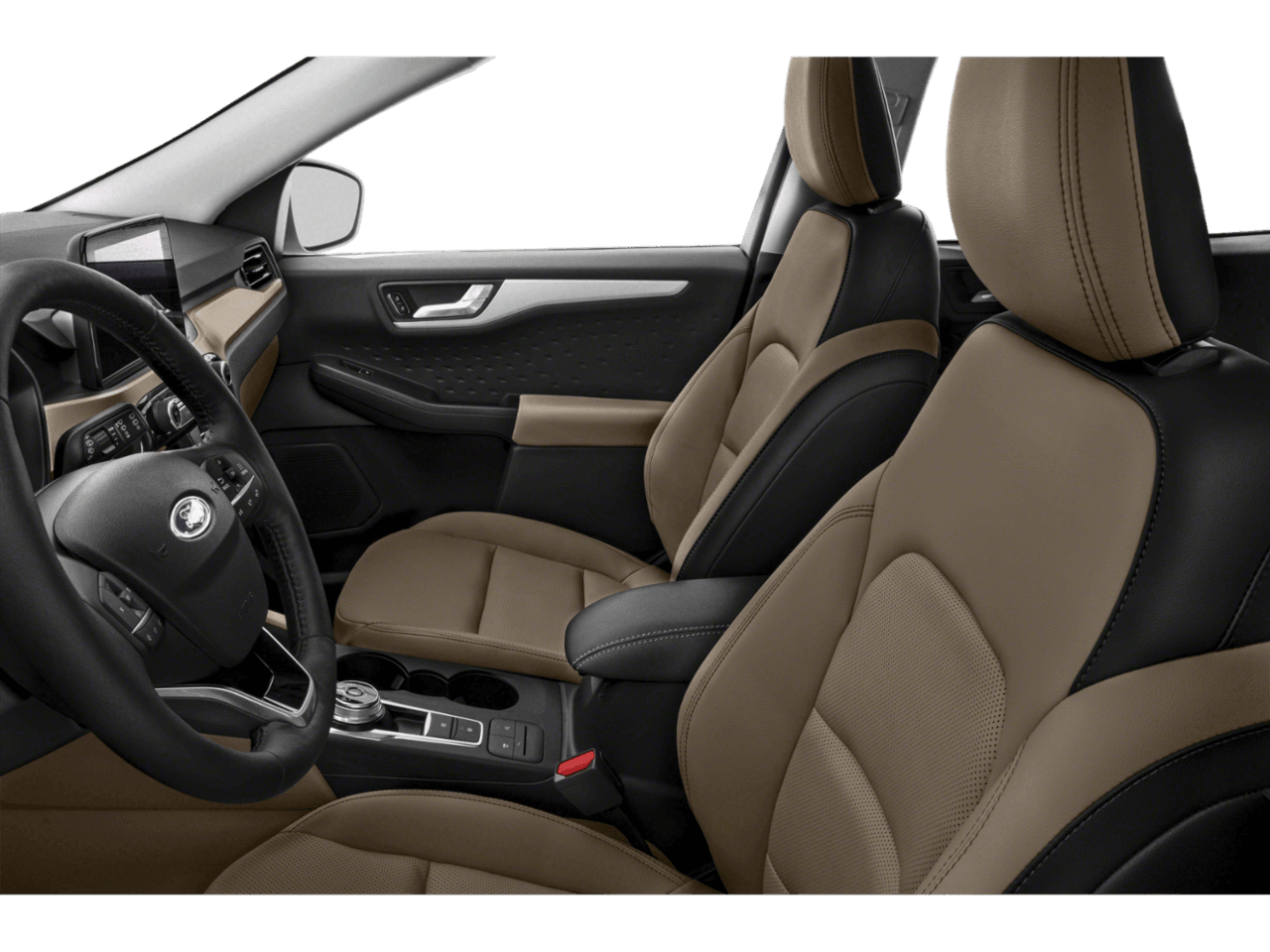 2020 Ford Escape SEL FWD - Interior Driver's Side with Door Open, Front Seat Feature