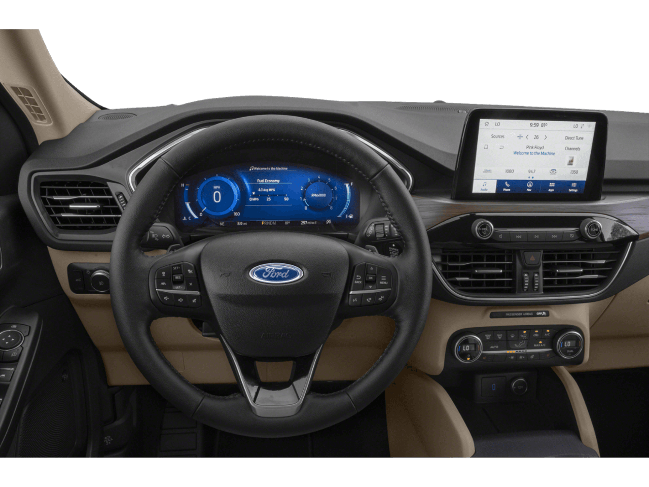 2020 Ford Escape Titanium Hybrid AWD - Interior Drivers Dash