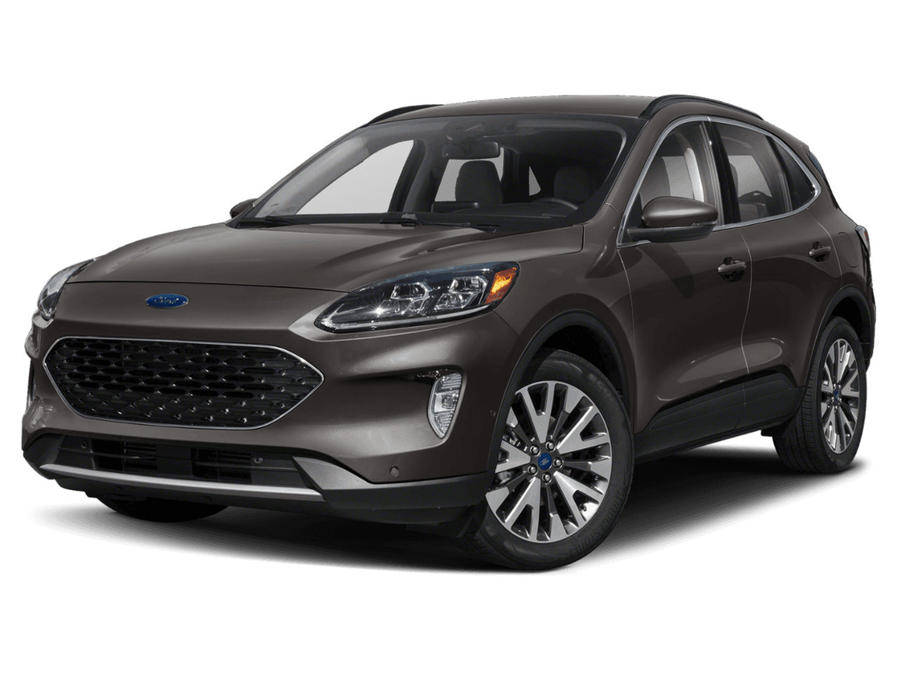 2020 Ford Escape Titanium Hybrid AWD - Front 3/4, facing to the left