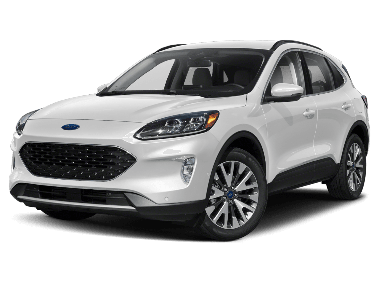 2020 Ford Escape Titanium Hybrid AWD - Front 3/4, facing to the left