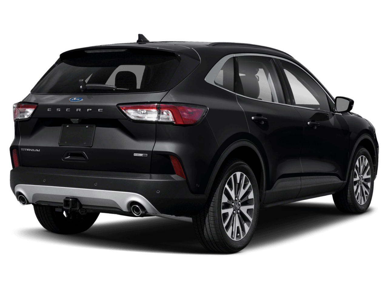 2020 Ford Escape Titanium Hybrid AWD - Rear 3/4, facing to the right
