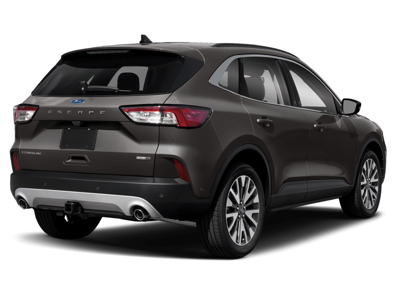 2020 Ford Escape Titanium Hybrid AWD - Rear 3/4, facing to the right