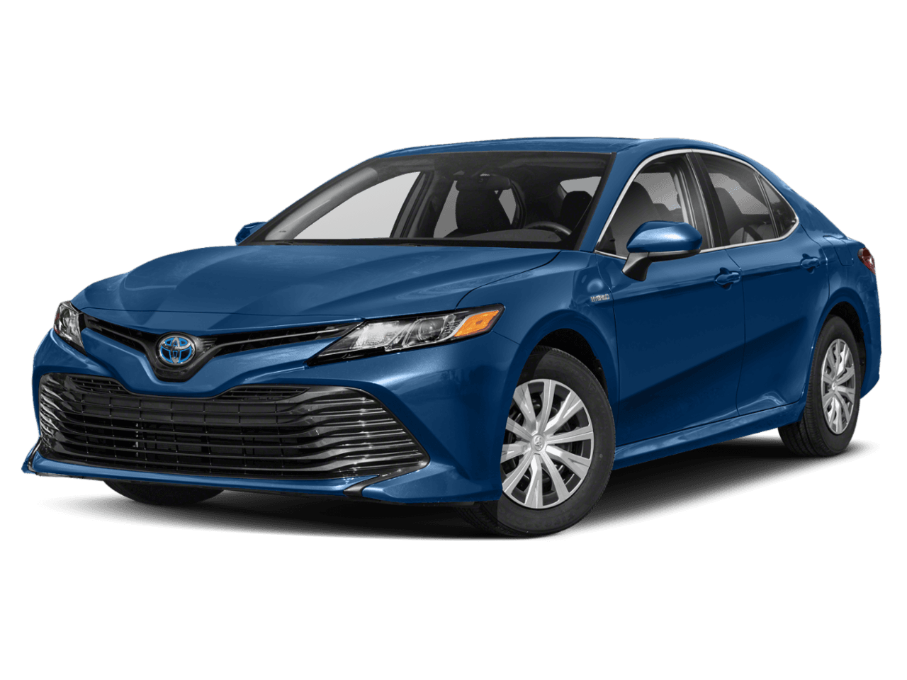 2020 Toyota Camry Hybrid LE - Front 3/4, facing to the left
