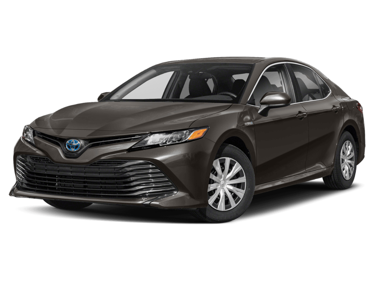 2020 Toyota Camry Hybrid LE - Front 3/4, facing to the left
