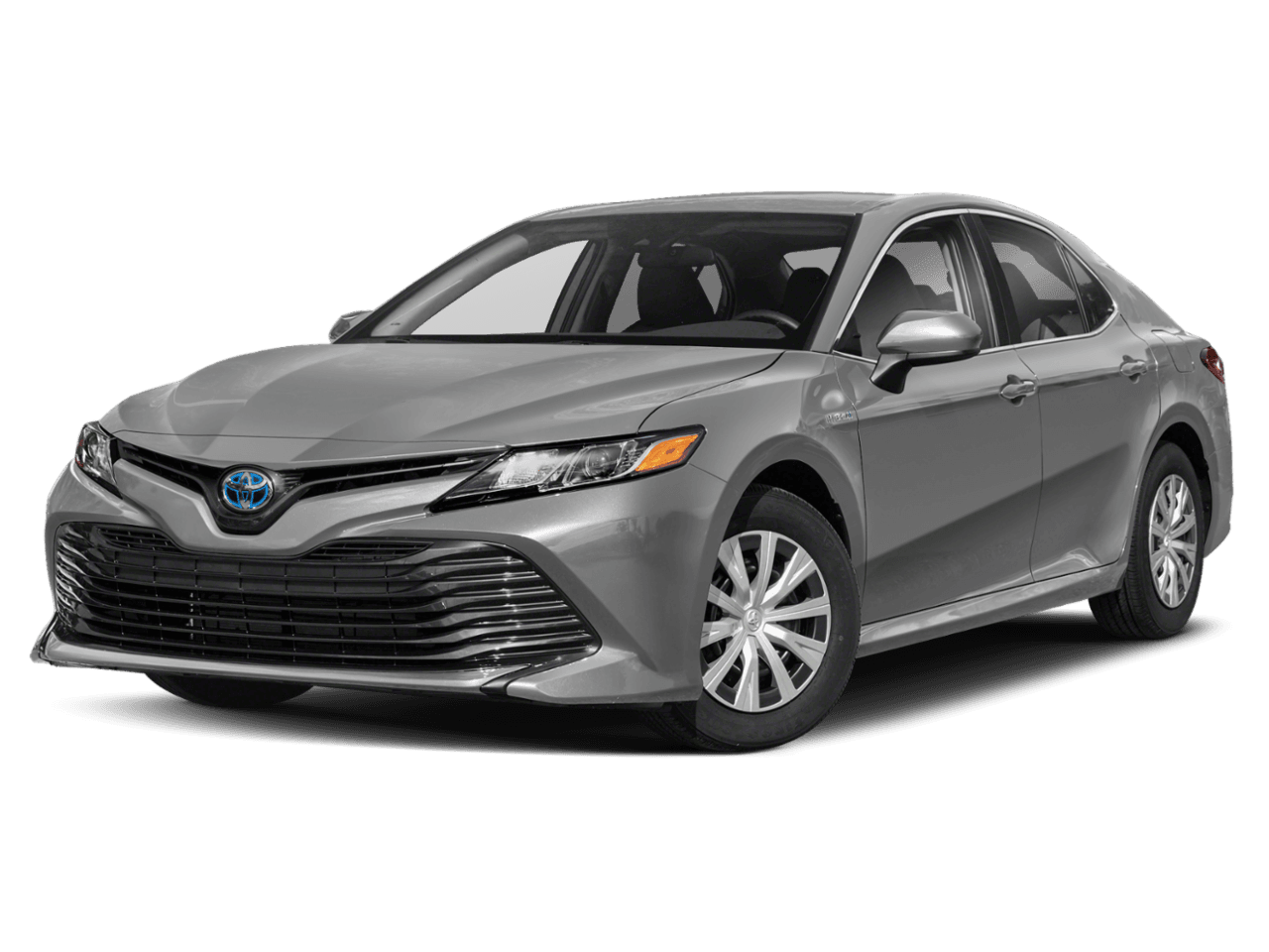 2020 Toyota Camry Hybrid LE - Front 3/4, facing to the left