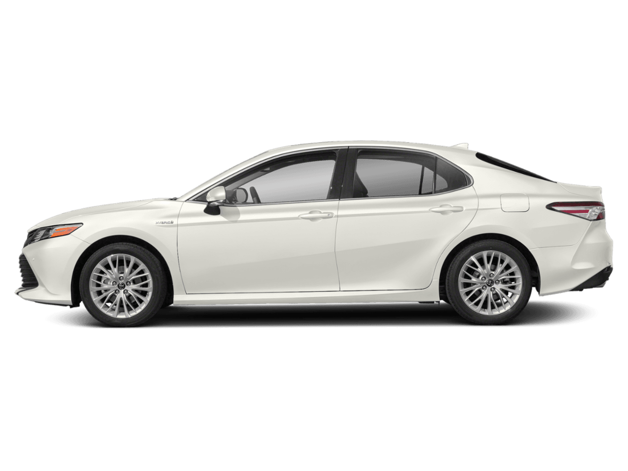 2020 Toyota Camry Hybrid SE - Profile, facing to the left