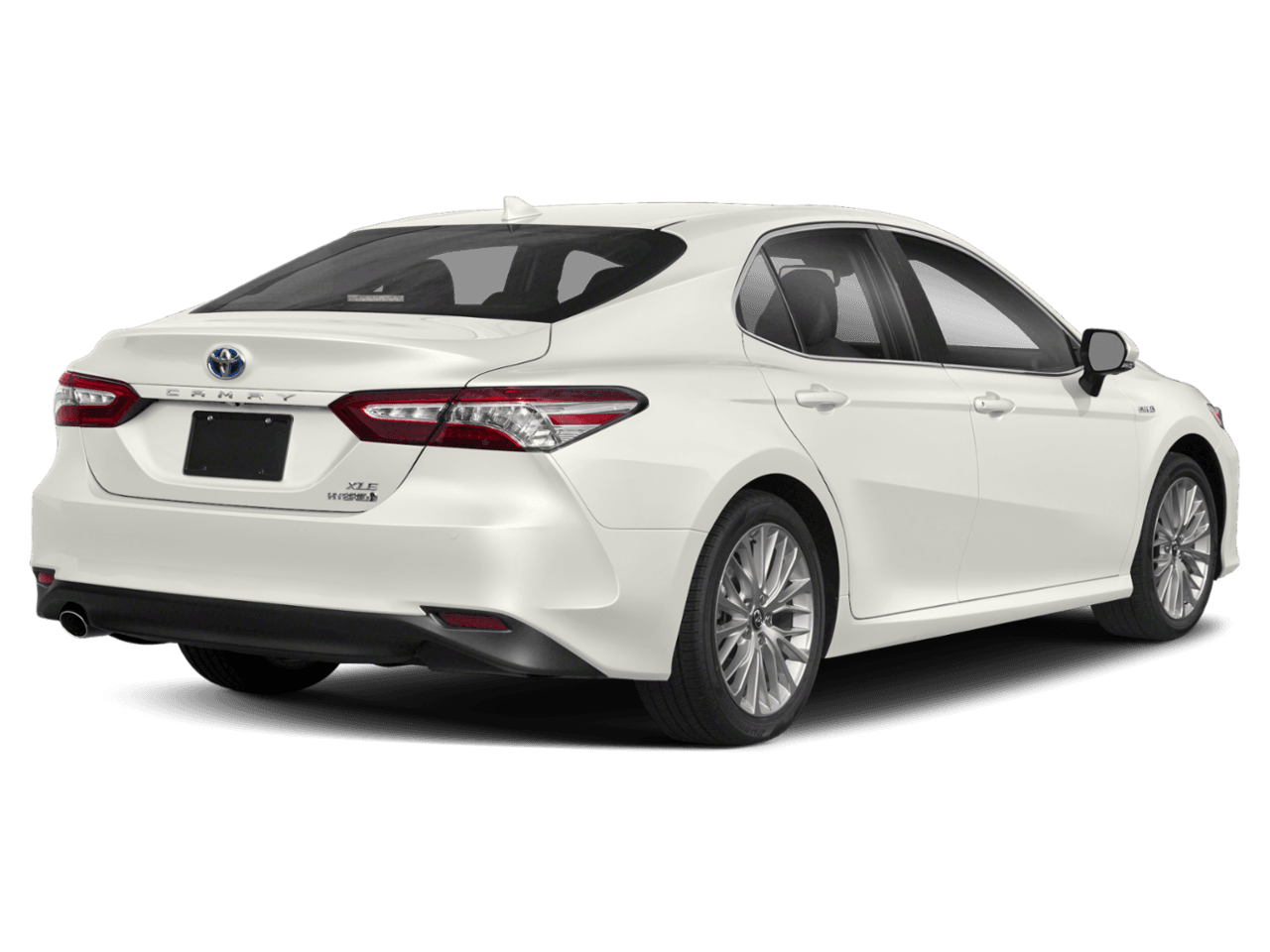 2020 Toyota Camry Hybrid SE - Rear 3/4, facing to the right