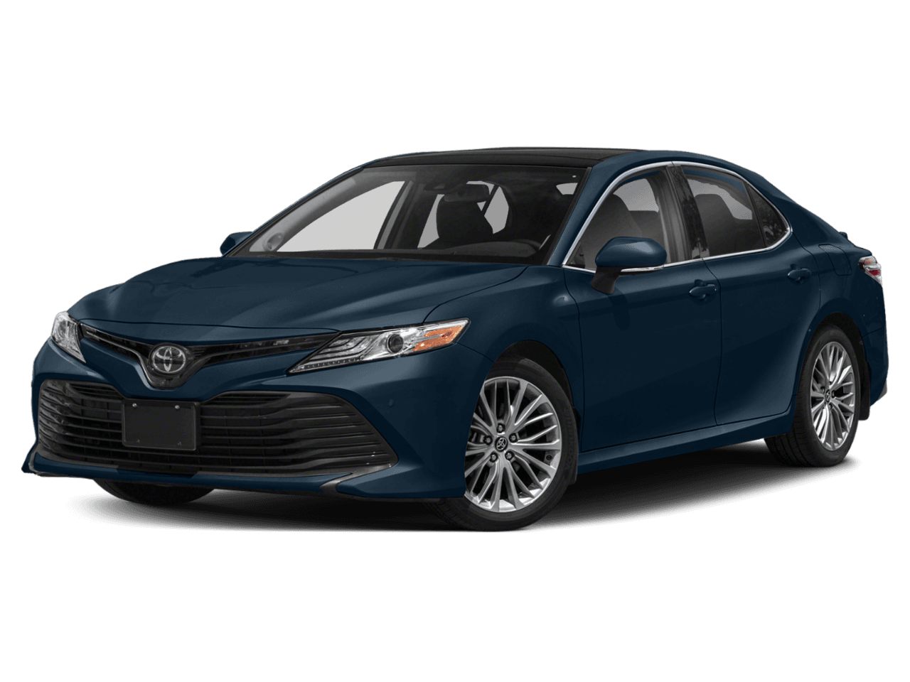 2020 Toyota Camry XLE - Front 3/4, facing to the left