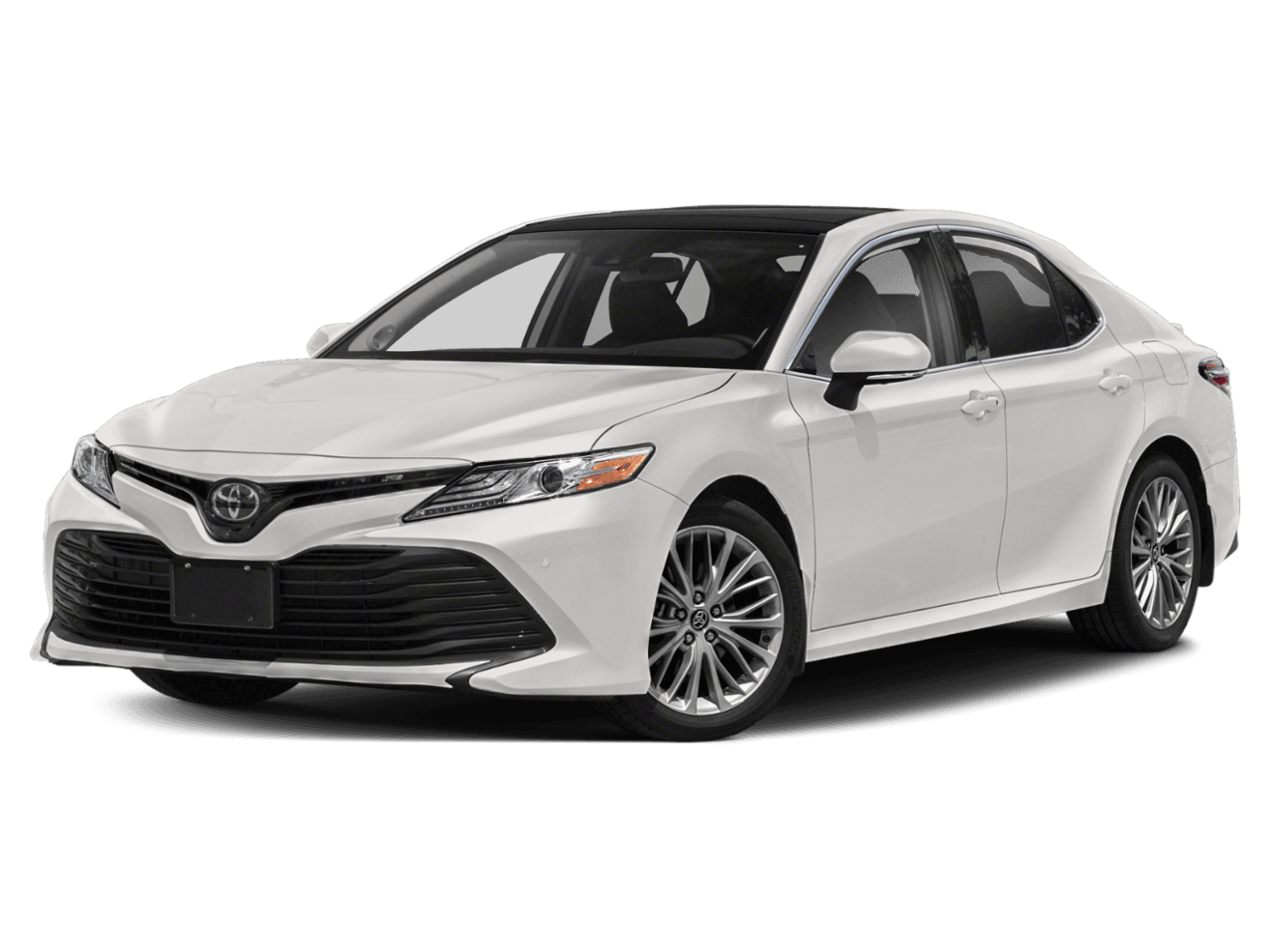 2020 Toyota Camry XLE - Front 3/4, facing to the left