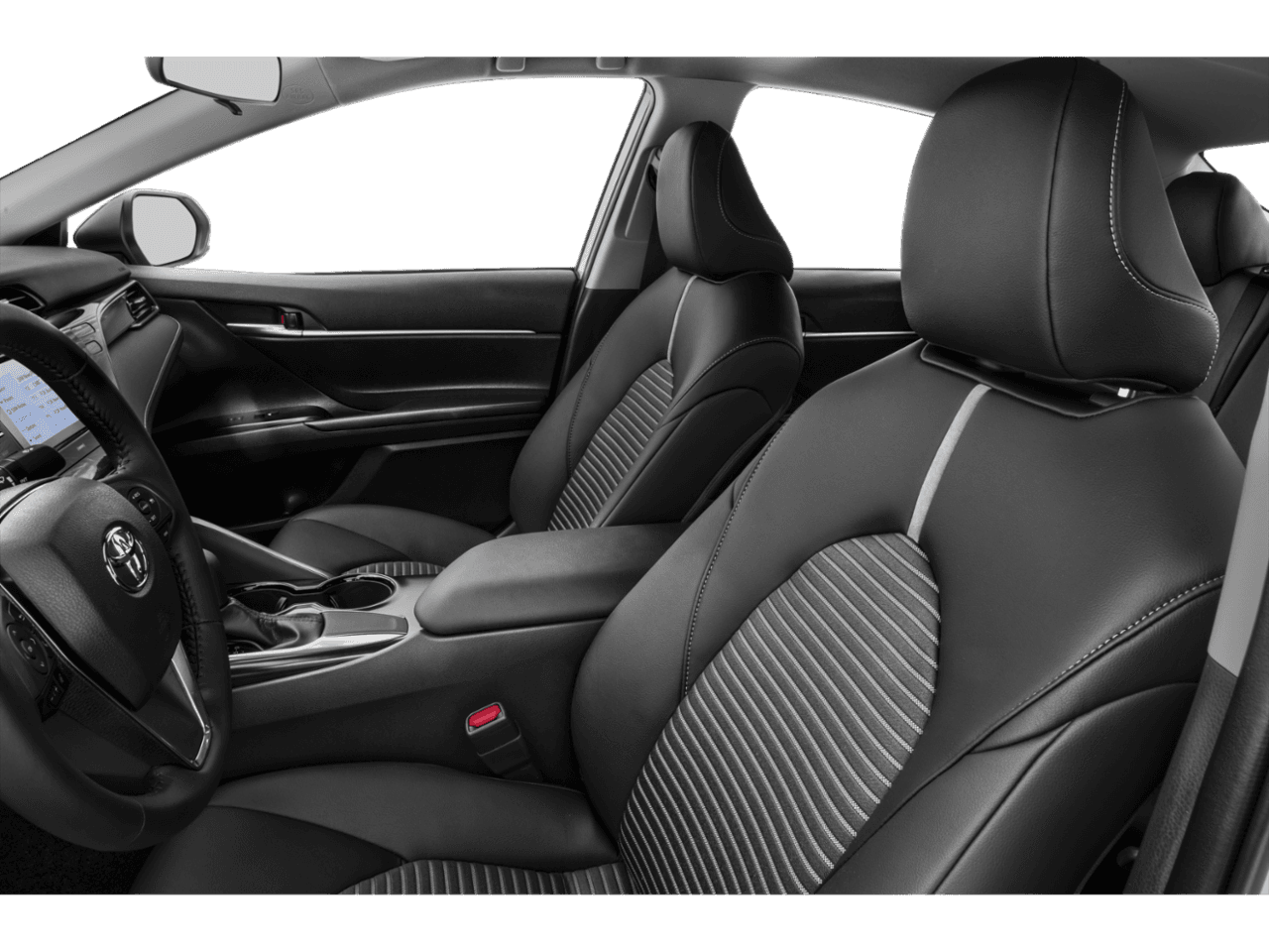 2020 Toyota Camry SE Nightshade - Interior Driver's Side with Door Open, Front Seat Feature