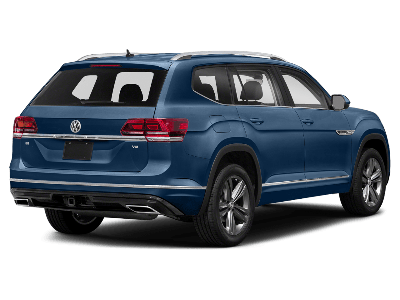 2020 Volkswagen Atlas 3.6L V6 SEL R-Line - Rear 3/4, facing to the right