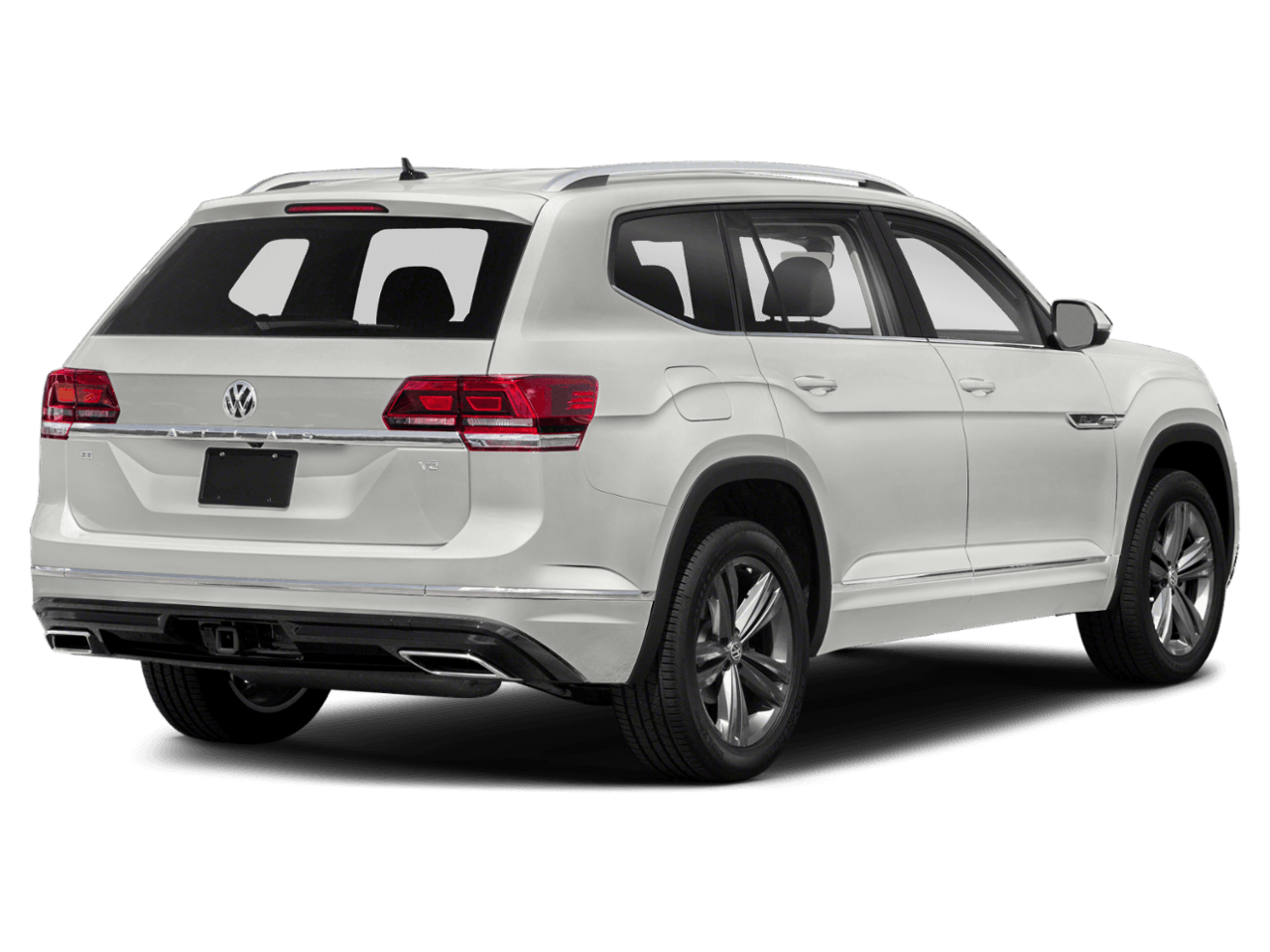 2020 Volkswagen Atlas 3.6L V6 SEL R-Line - Rear 3/4, facing to the right
