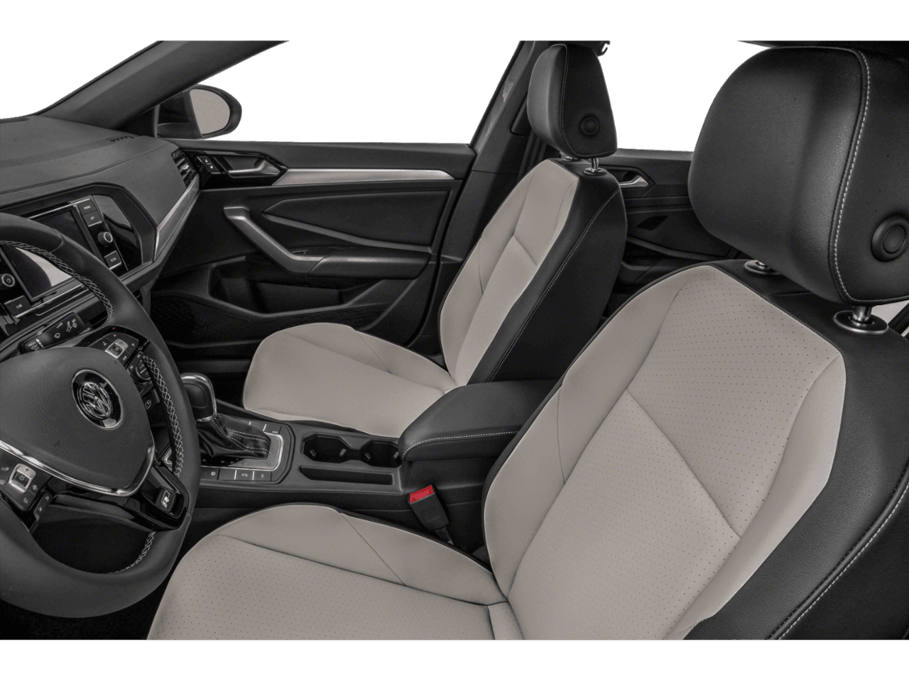 2020 Volkswagen Jetta R-Line - Interior Driver's Side with Door Open, Front Seat Feature