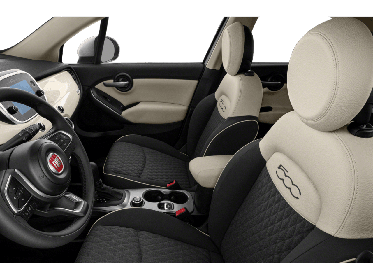 2020 FIAT 500X Pop - Interior Driver's Side with Door Open, Front Seat Feature