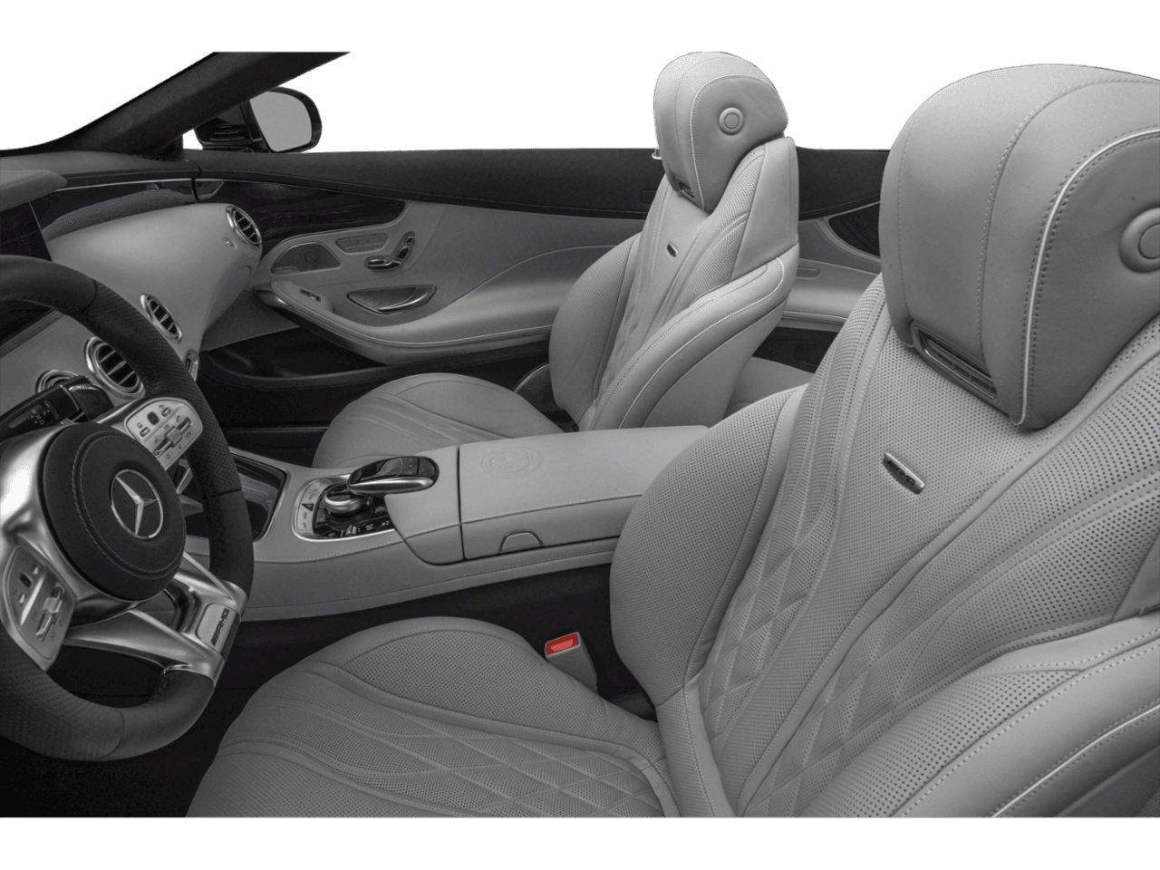 2020 Mercedes-Benz S-Class AMG S 63 - Interior Driver's Side with Door Open, Front Seat Feature