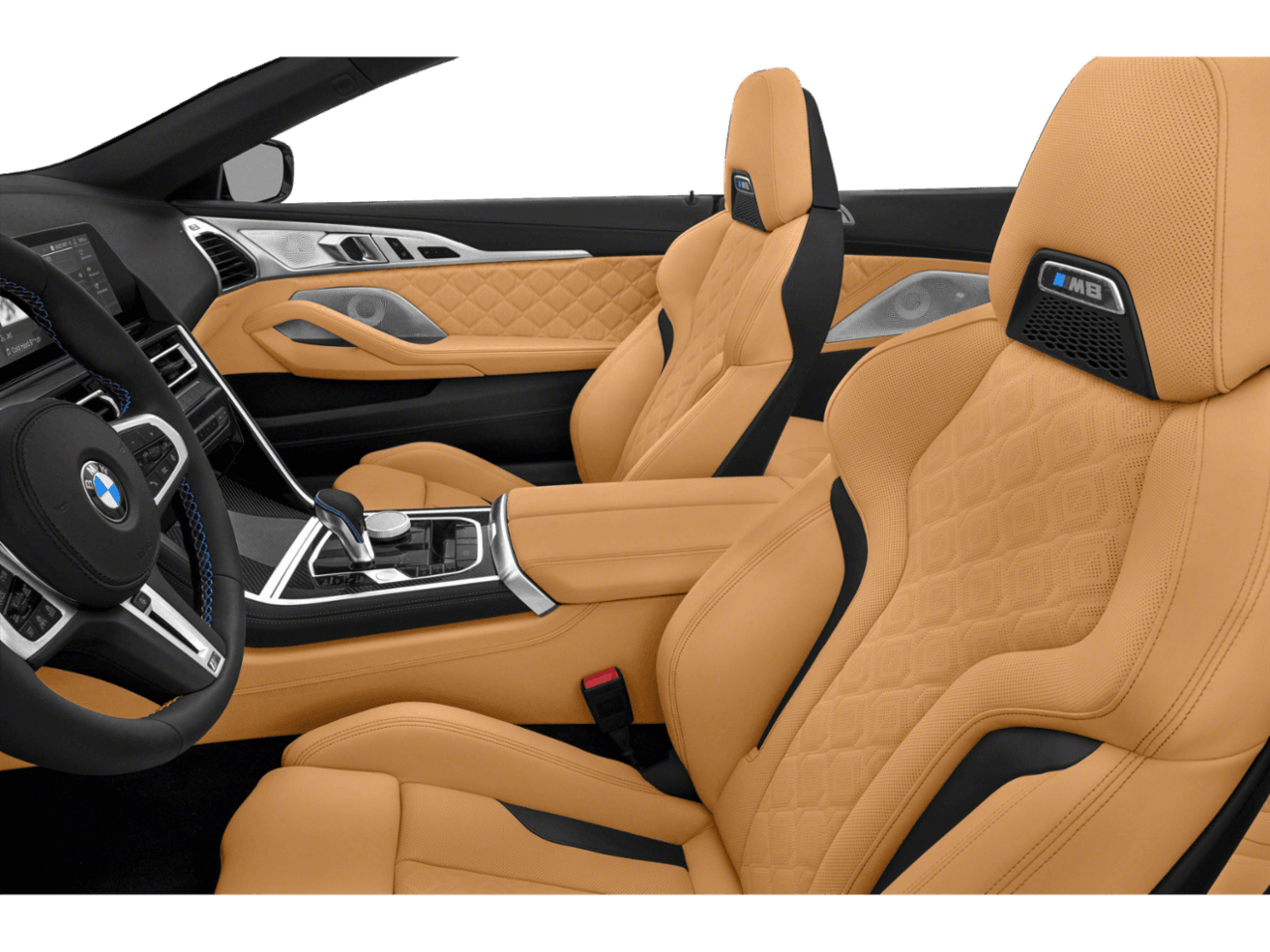 2020 BMW M8  - Interior Driver's Side with Door Open, Front Seat Feature