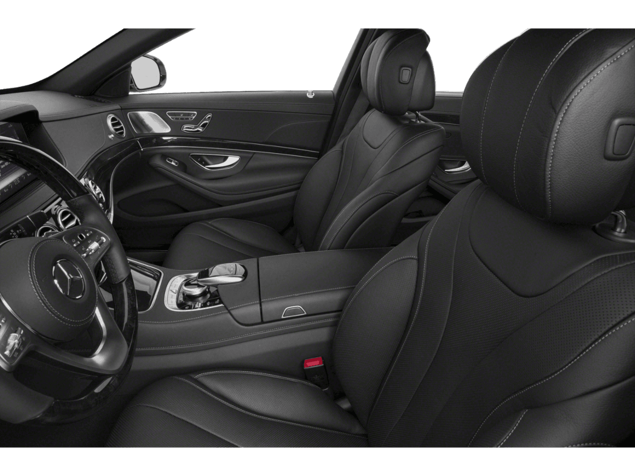 2020 Mercedes-Benz S-Class S 450 - Interior Driver's Side with Door Open, Front Seat Feature