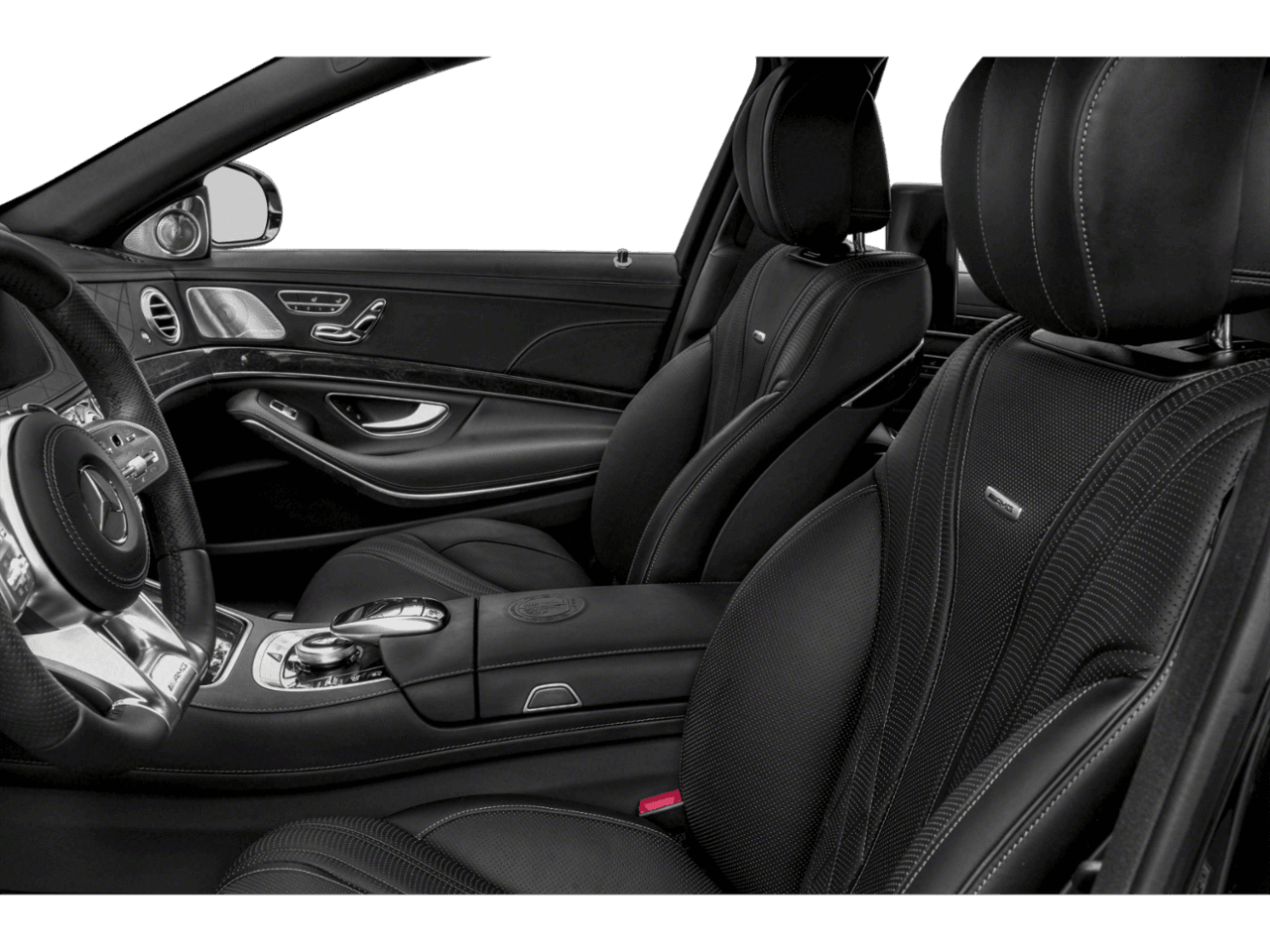 2020 Mercedes-Benz S-Class AMG S 65 - Interior Driver's Side with Door Open, Front Seat Feature