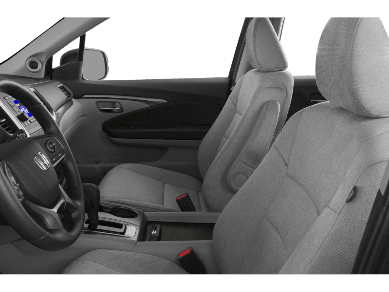 2020 Honda Pilot LX 2WD - Interior Driver's Side with Door Open, Front Seat Feature