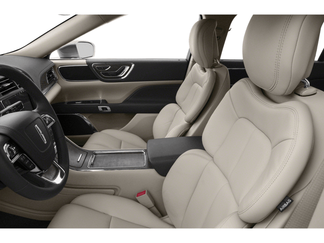 2020 Lincoln Continental Black Label - Interior Driver's Side with Door Open, Front Seat Feature