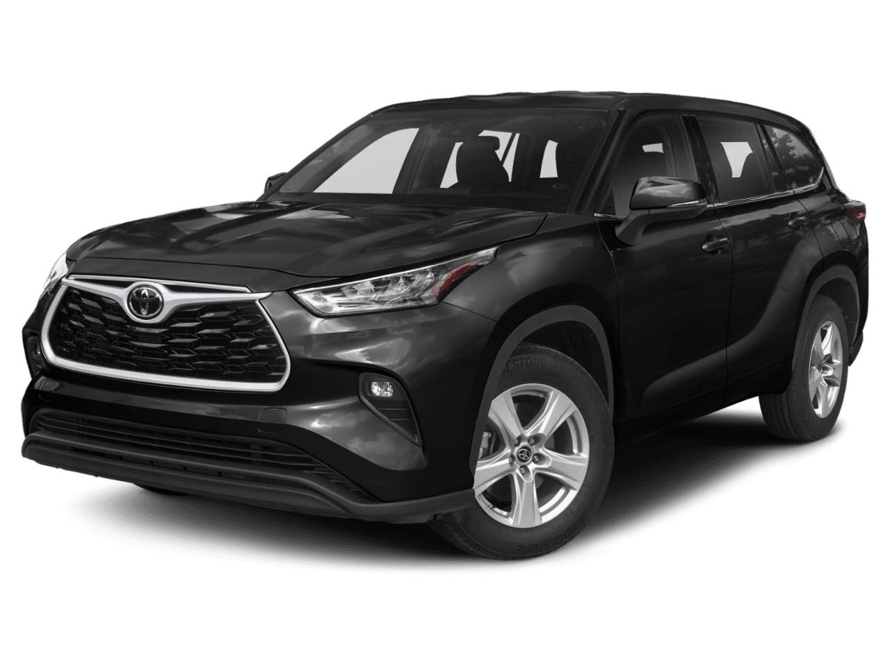 2020 Toyota Highlander LE - Front 3/4, facing to the left